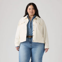 Original Trucker Jacket (Plus Size) - Blank Impact - Green