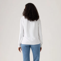 Jane Eyelet Blouse - Bright White