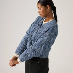 Rue Liner Jacket - Little Tiny Windows - Medium Wash