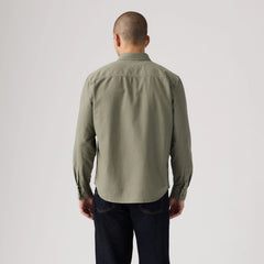 Authentic Button-Down Garment Dye Shirt - Garment Dye Mulled Basil - Green