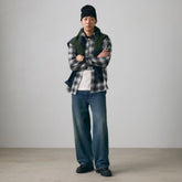 Classic Worker Flannel Overshirt - Scottie Plaid Smoked Pearl - Grey
