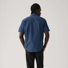 Short-Sleeve Classic One Pocket Standard Fit Shirt - Boone Dark Wash - Dark Wash