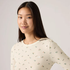 Levi's® Women's Hayes Long-Sleeve Tee - Egret Print - Multi-Color