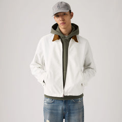 Castro Mechanics Full-Zip Lightweight Canvas Jacket - Coconut Milk - White