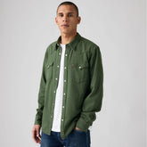 Classic Western Standard Fit Shirt - Greenwich Denim - Green