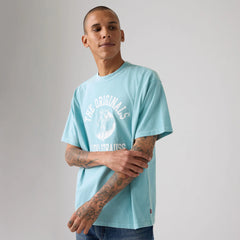 Relaxed Fit Vintage Graphic T-Shirt - The Originals Forget Me Not - Blue