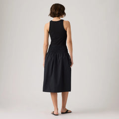 Everdeen Midi Skirt - Anthracite Night - Black