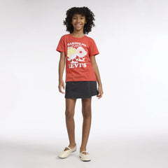 Short Sleeve Bake Graphic Tee Big Girls 7-16 - Hot Coral - Pink