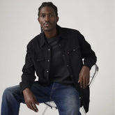 Barstow Western Denim Shirt - Marble Black
