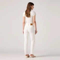 724 High Rise Straight Women's Jeans - Cloud Dancer - White