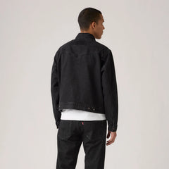 Western Trucker Jacket - Midnight In Oakland - Black