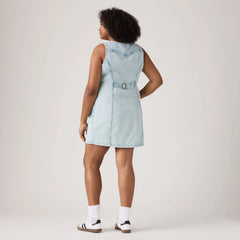 Vianna Vest Dress (Plus Size) - Never Going To Change - Light Wash
