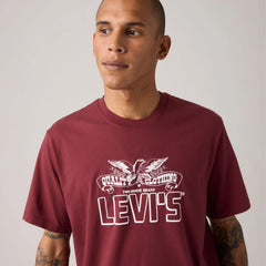 Relaxed Fit Short-Sleeve Graphic T-Shirt - Archival Cowboy Oxblood - Red