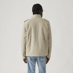 Menlo Military Jacket - Vintage Khaki - White