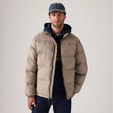 Piedmont Short Puffer Jacket - Fungi - White