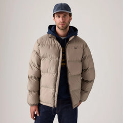 Piedmont Short Puffer Jacket - Fungi - White