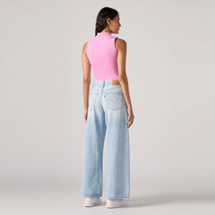 '94 Baggy Wide Leg Women's Jeans - Abraided Art - Light Indigo - Flat Finish