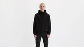 Soft Shell Hoodie Bomber Jacket - Black