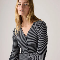 Dreamy Henley - Dark Sapphire Stripe - Blue