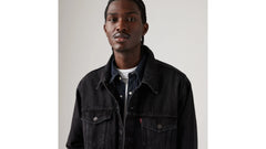 Relaxed Fit Trucker Jacket - Superior - Black