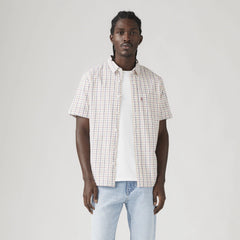 Short Sleeve Classic One Pocket Standard Fit Shirt - Bridges Plaid Country Air - Multi-Color