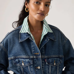 90s Trucker Jacket - Wonder Why - Dark Wash
