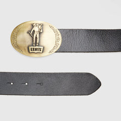 Saddle Man Plaque Belt - Caviar - Black