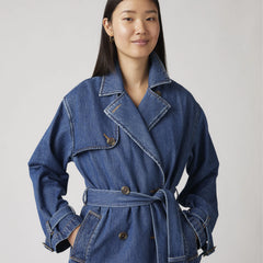 Spade Trench Coat - Let's Get Lost Again - Dark Wash