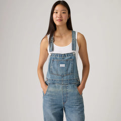 Vintage Denim Lightweight Overalls - File Away - Medium Wash