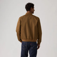 Flight Bomber Jacket - Brown - Brown