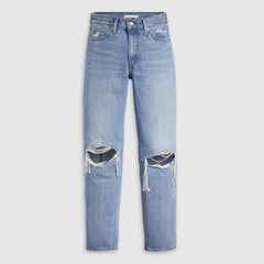 '94 Baggy Women's Jeans - Caution Hot Pants - Medium Wash
