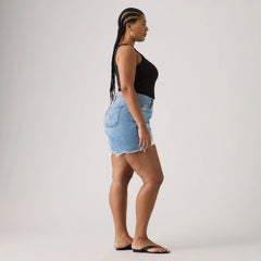 501® Women's Original High-Rise Shorts (Plus Size) - Blow Big Horns - Medium Wash