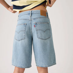 Baggy Dad Lightweight Jorts - We Did It Short - Medium Wash