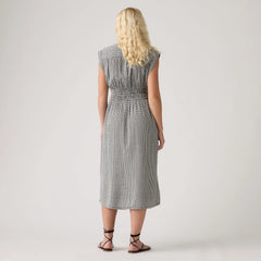 Beatrice Midi Dress - Patricia Check Anthr - Black