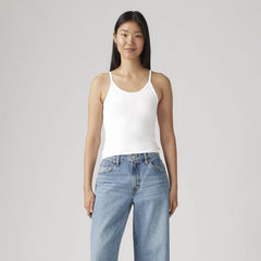Plush Stretch Tank Top - White