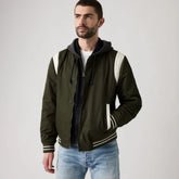 Varsity Bomber - Olive - Green