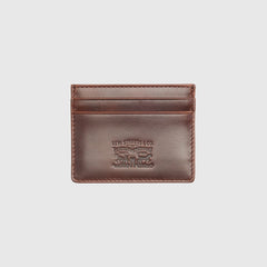 Leather Card Case - Seal Brown - Brown