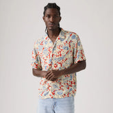 Classic Camp Shirt - Surya Paisley Pompeian Red - Multi-Color