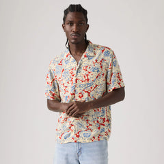 Classic Camp Shirt - Surya Paisley Pompeian Red - Multi-Color
