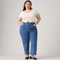 Ribcage Straight Ankle Women's Jeans (Plus Size) - Jazz Pop - Medium Wash