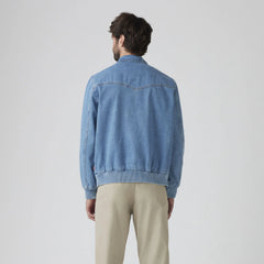 Western Bomber Jacket - Medium Wash