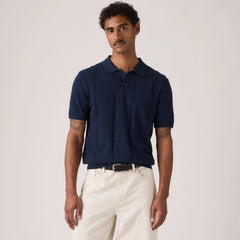 Austin Polo Sweater - Navy Blazer - Blue