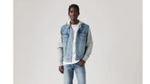 Hybrid Hoodie Trucker Jacket - Candy Man - Medium Wash