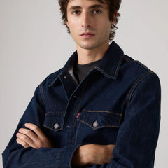 Embarcadero Station Trucker Jacket - Dark Indigo Flat - Dark Wash