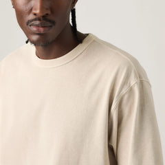 Heavyweight Loose Garment Dye T-Shirt - Garment Dye Pumice Stone - Tan