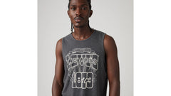 Graphic Rowers Tank Top - Heritage Americana - Black