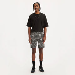 XX Chino Taper 9" Men's Shorts - Batik Palm Meteorite - Black