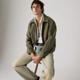 Castro Mechanics Full-Zip Lightweight Canvas Jacket - Oregano Canvas - Green