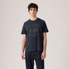 Standard Fit Classic Graphic T-Shirt - Buffalo Dress Blues - Blue