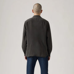 Jackson Worker Overshirt - Cosmo Washed Plaid - Black